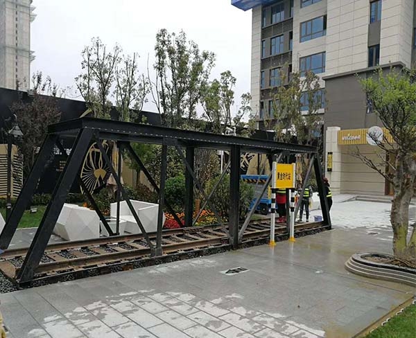 蚌埠碧桂園鐵路鋼架景觀