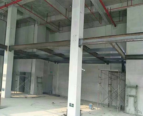 合肥寶灣國際1棟隔層鋼架完工