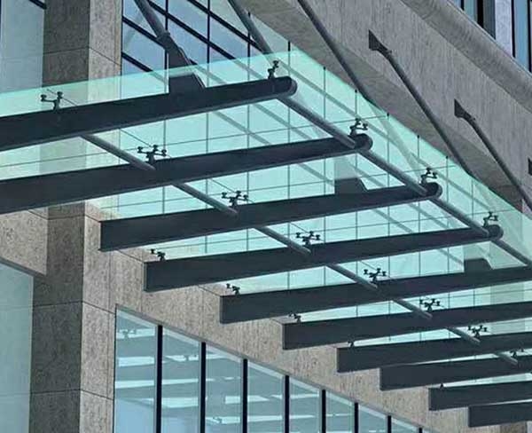 合肥易高家居辦公樓雨棚