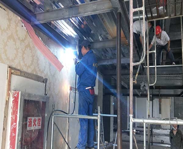 銅陵北路大勝酒樓施工細節(jié)